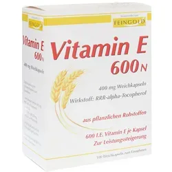 Vitamin E 600 N Weichkapseln – Leistungssteigerung für Ihr Wohlbefinden