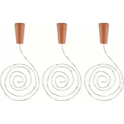 Goobay 3 x 10er LED Flaschen-Lichterkette - Weihnachtsbeleuchtung mit Timer-Funktion für stimmungsvolle Glasflaschen-Dekoration, 30 warm-weiße LEDs, ideal für gemütliche Innenräume.