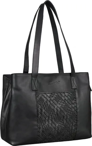 Benthill Henkeltasche Damen - Vintage Echt Leder Umhängetasche - Henkeltasche aus echtem Rindsleder im Vintage-Stil, mit mehreren Innenfächern und Reißverschluss, ideal für stilbewusste Frauen, die Funktionalität und Eleganz suchen.