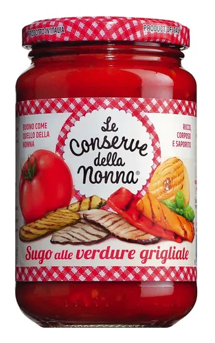 Le Conserve della Nonna Sugo alle verdure Tomatensauce mit gegrilltem Gemüse