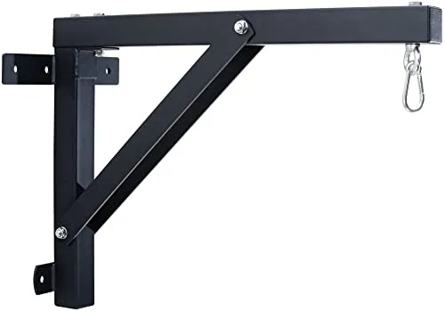 CLP Boxsackhalterung Wand schwarz - Kampfsportzubehör, ideal für Heimstudios! Diese robuste Wandhalterung aus dickwandigem Stahl trägt bis zu 150 kg und ermöglicht vielseitiges Training mit Boxsäcken oder Punchingbällen.