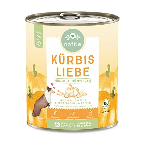 naftie Bio Kürbis Liebe veganes Hundefutter Nassfutter glutenfrei - 800g