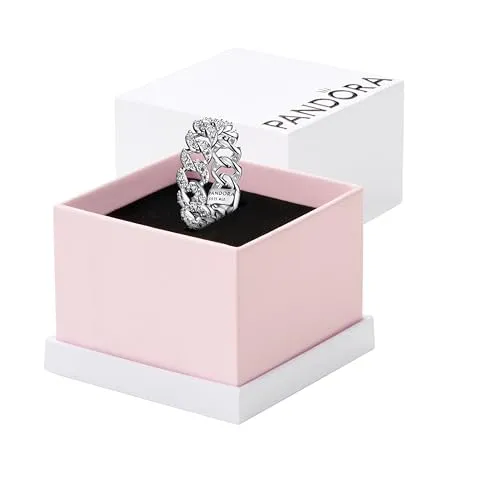 PANDORA Kettenring für Damen Silber Pavé 193557C01-64 von Pandora