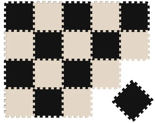 LittleTom 18 Teile Puzzlematte für Kinder - Kuschelweiche 18-teilige Spielmatte ab Null, ideal für kalte Böden. 100% weichmacherfrei und antiallergen, perfekt für sicheres Spielen und Krabbeln.