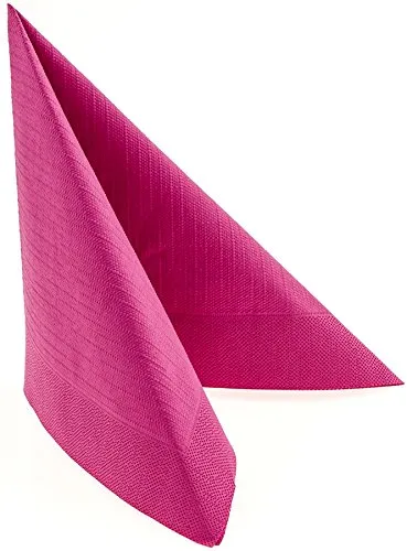 Duni 50 Klassik-Servietten, Fuchsia, 40x40cm, 165564 in pink von Duni