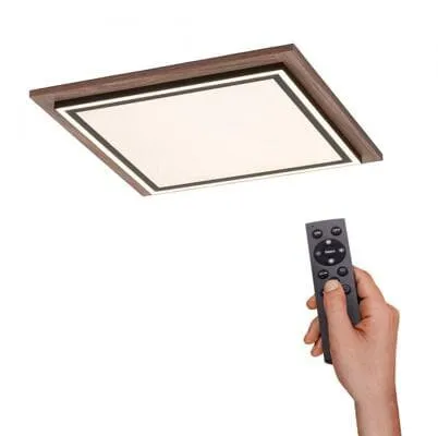 Paul Neuhaus LED-Deckenleuchte mit Fernbedienung - Moderne LED-Deckenleuchte in Holzoptik, dimmbar und mit CCT-Funktion, ideal für stimmungsvolle Beleuchtung in jedem Raum.