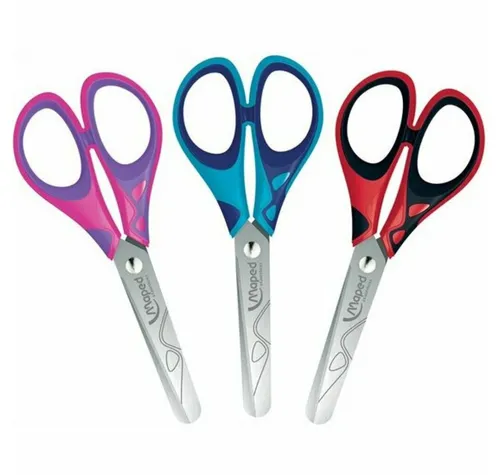 MAPED Papierscheren Bastelschere ESsentials 13cm Softgriff - 1 Schere