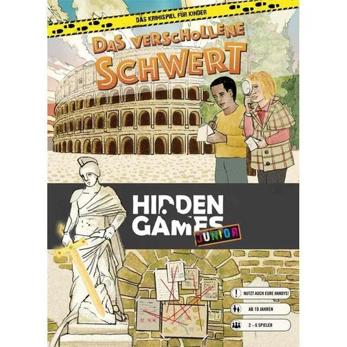 Hidden Games Tatort: Das verschollene Schwert (Fall 7) Junior - Gesellschaftsspiel für spannende Krimi-Abenteuer, ideal für junge Detektive und Familienabende.
