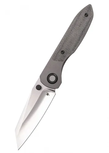 Taschenmesser Allie-P mit schwarzem Micarta-Griff - Hochwertiges Taschenmesser für Outdoor-Aktivitäten, mit satiniertem Finish und robustem Böhler M390 Stahl. Ideal für den täglichen Einsatz und als zuverlässiges Werkzeug.