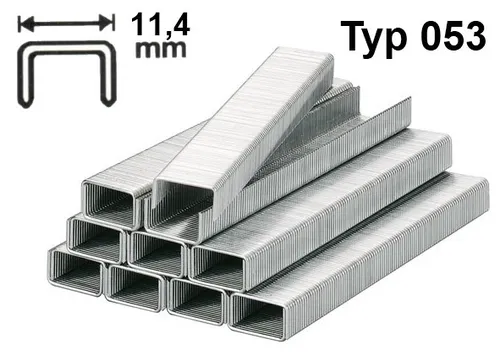 Tackerklammern Type 053 12 mm Stahldraht 11,4 mm Heftklammern 1200 Stk./Pack