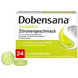 Dobensana Zuckerfrei Zitronengeschmack 1,2mg/0,6mg