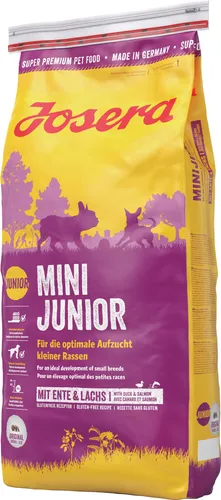Josera 2815, Welpe, Klein (5-10 kg), Mini (≤4 kg), Ente, Kartoffel, Reis, Lachs, 15 kg