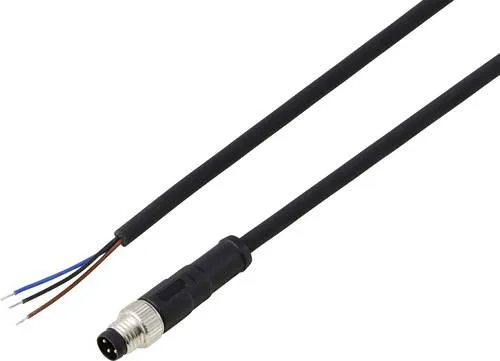 TRU COMPONENTS TC-13752024 M8 x 1 Stecker Anschlussleitung, 10m - 10m lange Anschlussleitung mit geradem M8-Stecker, ideal für den Einsatz in der Automatisierungstechnik. Robuste Bauweise für zuverlässige Verbindungen in Industrieanlagen.