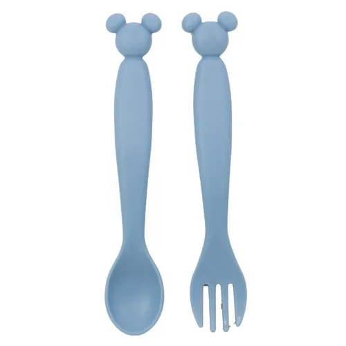 Produktbild Löffel und Gabel Set für Kinder – farbenfrohes Besteck mit kindgerechtem Griff