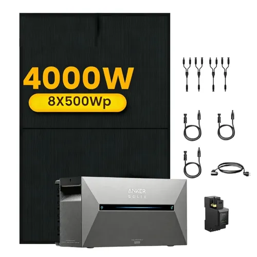Anker SOLIX Solarbank 3 E2700 Pro - Powerstation mit 8x 500W JA Solar Modulen, bis zu 4.531 kWh Jahresertrag und zuverlässiger Notstromversorgung durch 1.200W AC-Steckdose.