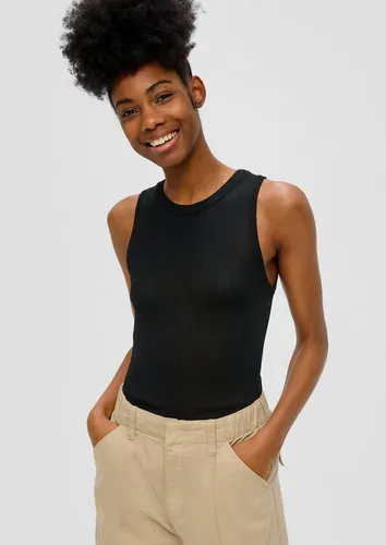 QS Damen Stricktop 2143217, Schwarz, Größe L - Elegantes Stricktop in Schwarz, ideal für vielseitige Outfits und bequem im Alltag. Perfekt kombinierbar für jeden Anlass.
