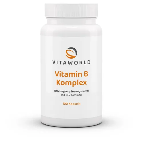 Vita World Vitamin B Komplex 100 Kapseln Made in Germany Vit B1 B2 B6 B12