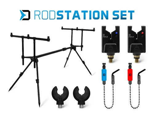 Delphin RodSTATION Karpfen Set klein und kompakt Bissanzeiger RodPod Swinger