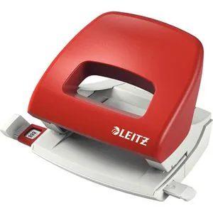 Leitz Locher 5038-00-25, NeXXt, rot, Bürolocher, Stanzleistung ca. 16 Blatt