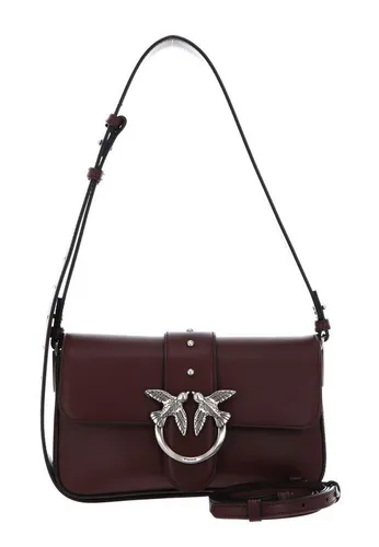 Pinko Love One Mini Slouchy Schultertasche - Damen - Rot 104340-A0QO-R49O - Elegante Pinko Love One Mini Slouchy Schultertasche aus feinem Kalbsleder in burgundy wine. Ideal für stilvolle Akzente im Alltag.
