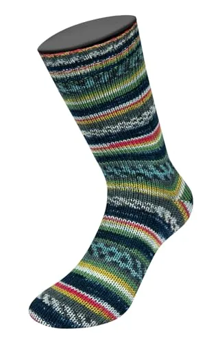 Produktbild LANA GROSSA Landlust die Sockenwolle | Garn aus Merinowolle in verschiedenen Farben | Handstrickgarn aus 80% Schurwolle (Merino) & 20% Polyamid | 100g Wolle zum Stricken & Häkeln | 420m Garn
