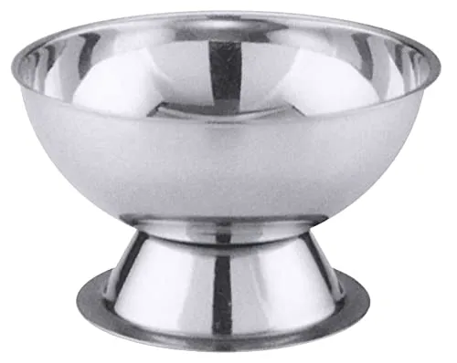Contacto Edelstahl Eisbecher, 0,15 l Volumen, Druchmesser 9,5cm, 5,5 cm hoch