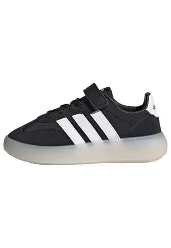 adidas Unisex Kinder BARREDA Decode Schuhe, core Black/FTWR White, Größe 33 1/2 EU - Stylische Kinder-Schuhe mit elastischen Schnürsenkeln und Klettverschluss für einfachen Einstieg. Robustes Obermaterial aus Leder und Textil sorgt für Komfort und Langlebigkeit.
