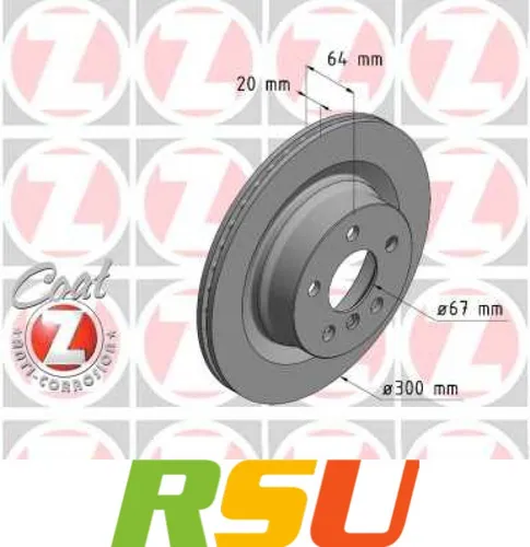 Produktbild Zimmermann Bremsscheibe COAT Z 150.2966.20