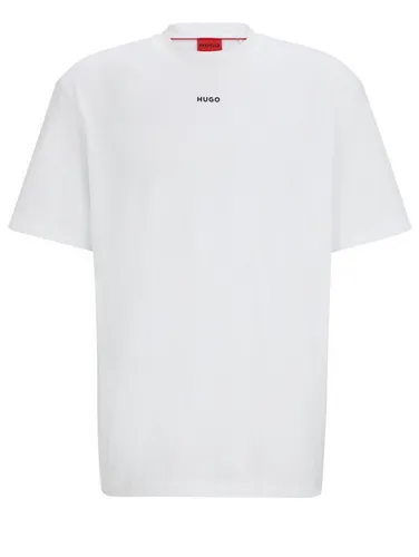 HUGO Herren Dapolino Relaxed-Fit T-Shirt - Bequeme Baumwolle mit Logo-Print - T-Shirts für Herren, entspannt geschnitten aus schwerem Baumwolljersey, ideal für lässige Looks und höchsten Tragekomfort.
