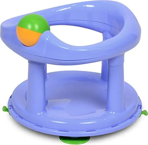 Safety 1st 360° drehbarer Badesitz, ergonomischer Sitz für die Badewanne mit Rollball und 4 Saugnäpfen, nutzbar ab ca. 6 Monaten bis max. 10 kg, pastel, hellblau, 32110009