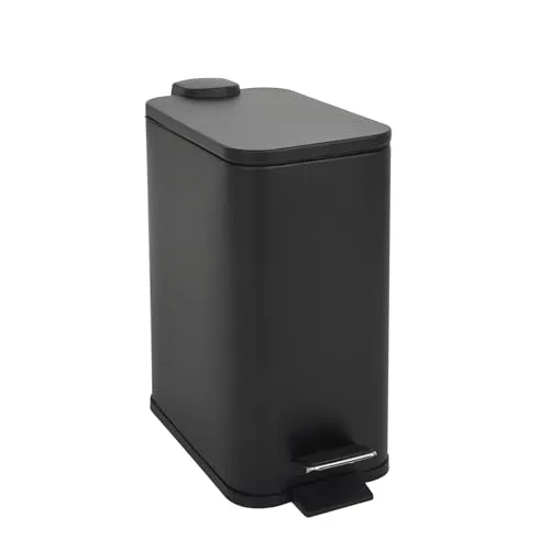 SVITA ST5 Treteimer 5l - Hygienisch und leise - Haushaltszubehör: Der SVITA ST5 Mülleimer mit Softclose-Deckel und Tretmechanismus sorgt für hygienische Müllentsorgung und leisen Betrieb. Ideal für Bad, Küche und Büro.
