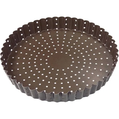 Gobel 20 CM Antihaftend Perforiert Quiche & Tartan Dose – Geriffelt Rund
