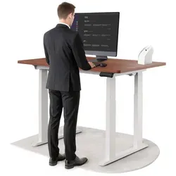 DESKSPACE TITAN Elektrisch höhenverstellbarer Schreibtisch mit leisem Motor - Der DESKSPACE TITAN ist ein stabiler, elektrisch höhenverstellbarer Schreibtisch mit einer Tragfähigkeit von bis zu 200 kg. Ideal für flexibles Arbeiten – leise unter 50 dB und mit praktischer USB-Ladefunktion.