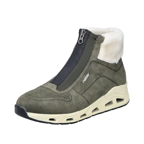 Rieker Damen Stiefeletten N5271 - Komfortabel und leicht - Wanderschuhe mit leichtem Textil-Futter und dämpfender, herausnehmbarer Einlegesohle für optimalen Komfort bei jedem Schritt.