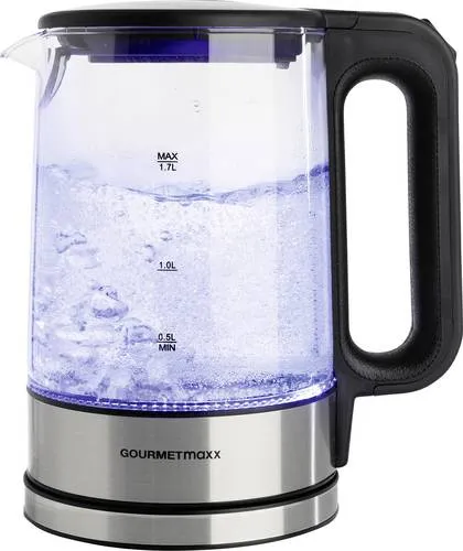 GOURMETmaxx Glas-Wasserkocher 1,7 Liter