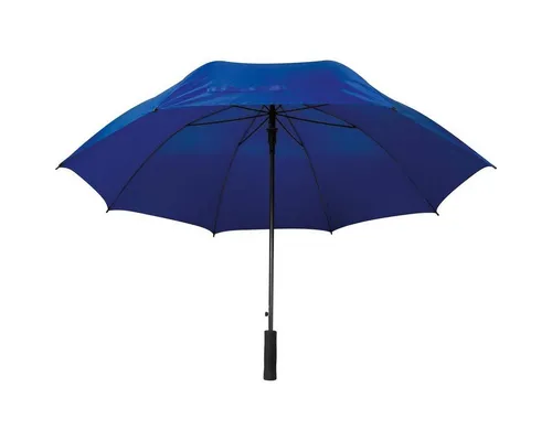 Easy Gifts Stockregenschirm Automatik-Regenschirm XXL / mit Softgriff / Farbe: blau