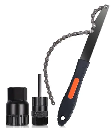 Huifoo Kettenpeitsche - Universal Fahrrad Kassette Entferner - Fahrradwerkzeuge, vielseitiges Abzieher Kit für müheloses Entfernen von Zahnkränzen und Kassetten, ideal für Fahrradliebhaber.