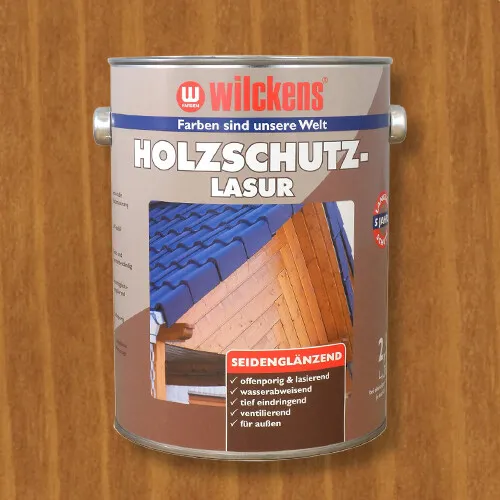 Holzschutzlasur eiche 2,5l Lasur Holz Wetterschutz Wilckens (5,64€/1l)