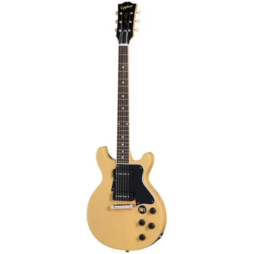 Epiphone 1960 Les Paul Special B-Stock E-Gitarre - B-Stock E-Gitarre in TV Yellow; inspiriert von der Gibson Custom Collection; mit hochwertigem Mahagoni-Korpus und P-90 Tonabnehmern für einen einzigartigen Klang.