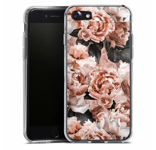 DeinDesign Handyhülle Vintage Blume Rose Vintage Flower Wallpaper, Apple iPhone SE (2020) Silikon Hülle Bumper Case Handy Schutzhülle