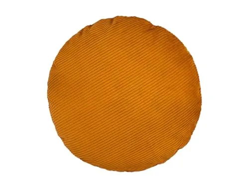 beties HYggelig No.2 Samt Block Cord Bodenkissen-Bezug in gelb von beties