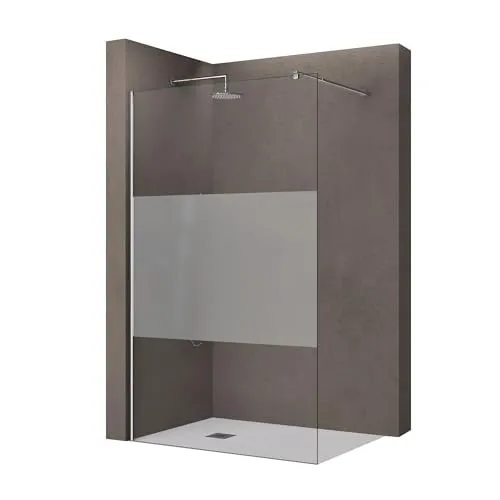 doporro Luxus Duschwand Bremen02MS 70x200cm - Duschabtrennung aus 10mm ESG-Sicherheitsglas mit eleganter Nanobeschichtung für einfache Reinigung, ideal für moderne Bäder. Hochwertiger Aluminiumrahmen und variable Montageoptionen.