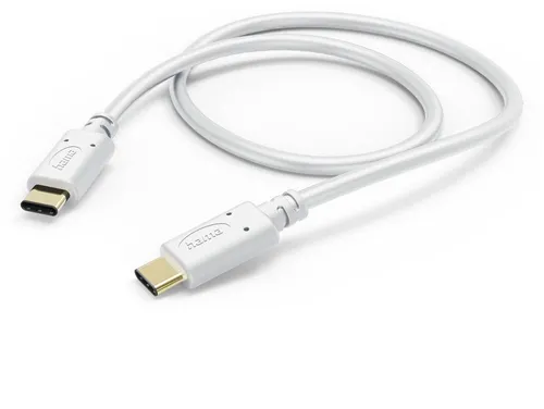 Hama USB-Ladekabel USB 2.0 USB-C Stecker 1,50 m - Flexibles Ladekabel in Weiß, ideal für schnelle Datenübertragung und Aufladen von Smartphones und Tablets