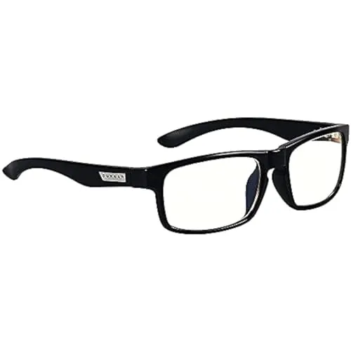 GUNNAR Gaming- und Computerbrille Enigma - Blaulichtfilter Onyx - Gaming-Brille mit patentierter Linsentechnologie für optimalen Blaulichtschutz und UV-Schutz, ideal für lange Gaming-Sessions.