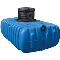 4rain Flachtank-Paket Flat S 6.000 l - Erdtank mit 6.000 l Volumen, erweiterbar und frostsicher, inklusive Edelstahl-Tauchdruckpumpe für hohen Bedienungskomfort.