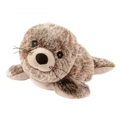 Wärme Stofftier Robbe Sunny braunmeliert - kuscheliges Wärmestofftier, ideal für entspannte Abende und zum Wohlfühlen