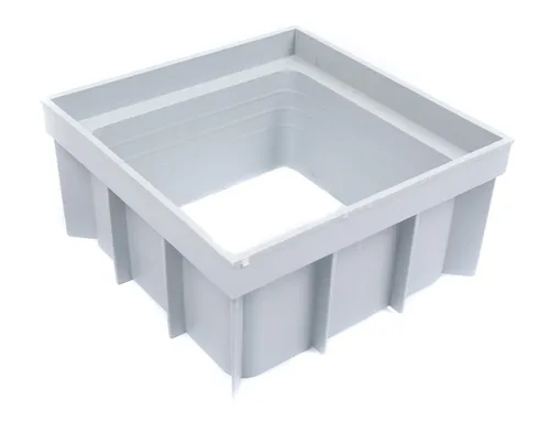 Marley Aufsatz 297x297mm für Einlaufschacht 300x300mm - Rohre, ideal zur Erhöhung Ihres Marley Einlaufschachts um 99mm, aus robustem PVC für langlebige Nutzung, hergestellt in Deutschland.