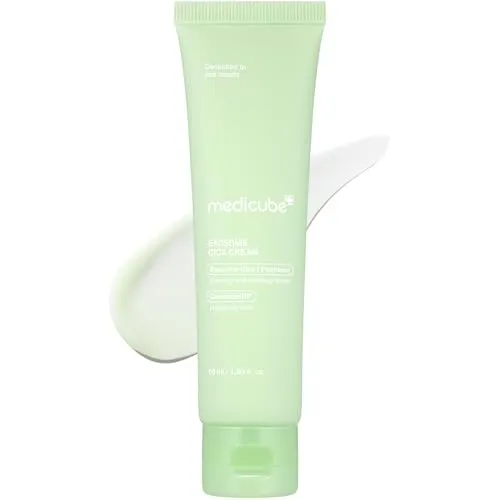 medicube Exosome Cica Teebaumcreme für empfindliche Haut mit Centella Asiatica hilft. Rötungen und Hautausschläge zu reduzieren. Niedrig reizend. 1.7 Fl Oz