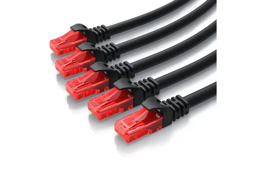 CSL LAN-Kabel, CAT.6, RJ-45 (Ethernet) (50 cm), CAT 6 Netzwerkkabel UTP Gigabit 1000 Mbit/s Patchkabel - 0,5m