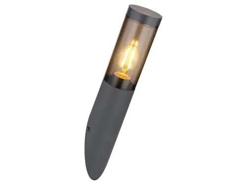 LED Außenwandleuchte Anthrazit - Moderne Fassadenlampe 40cm - Wetterfeste LED Außenwandleuchte in Anthrazit, ideal für Hauswände und Terrassen. Mit IP44 Schutzklasse und E27 Fassung für flexiblen Einsatz. Bringt stilvolles Licht in jeden Außenbereich.